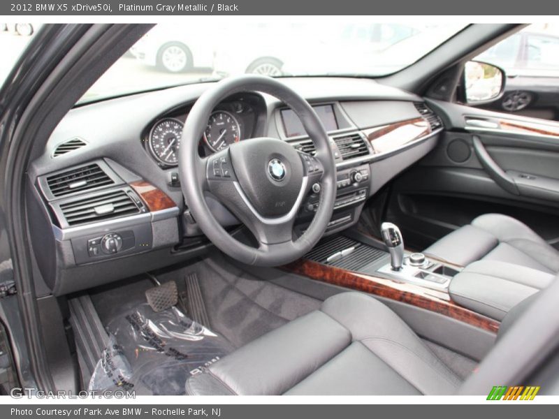 Platinum Gray Metallic / Black 2012 BMW X5 xDrive50i