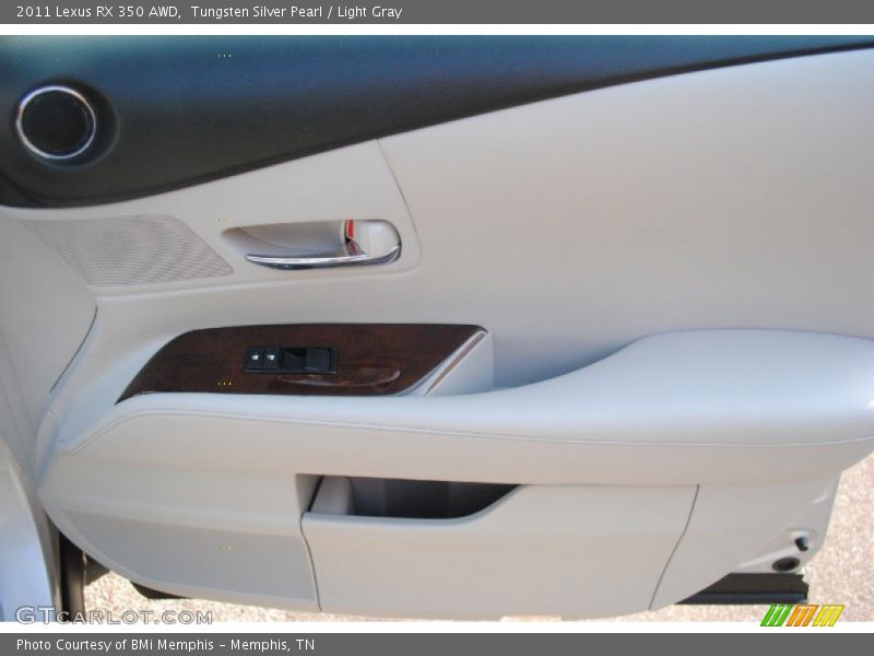 Tungsten Silver Pearl / Light Gray 2011 Lexus RX 350 AWD