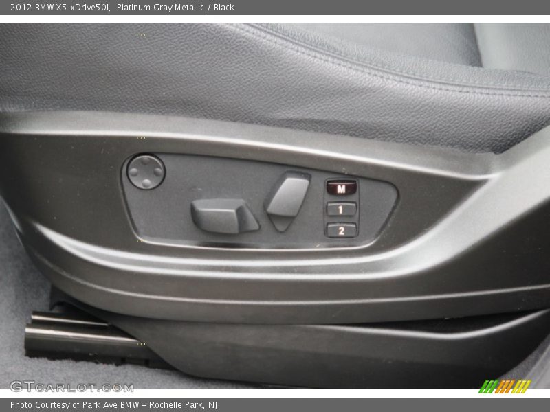 Platinum Gray Metallic / Black 2012 BMW X5 xDrive50i