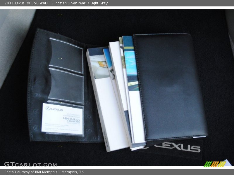 Tungsten Silver Pearl / Light Gray 2011 Lexus RX 350 AWD