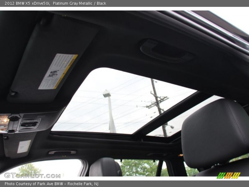 Platinum Gray Metallic / Black 2012 BMW X5 xDrive50i