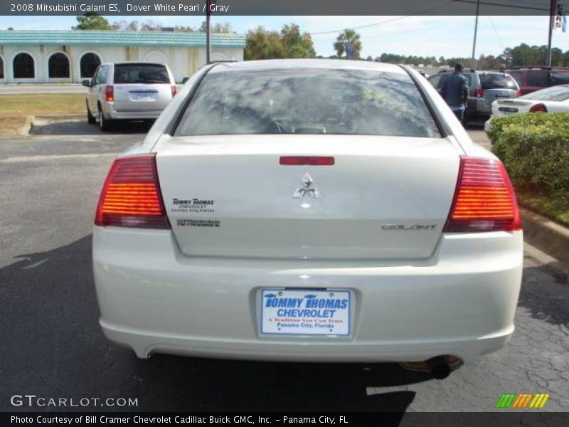Dover White Pearl / Gray 2008 Mitsubishi Galant ES