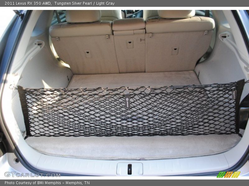 Tungsten Silver Pearl / Light Gray 2011 Lexus RX 350 AWD