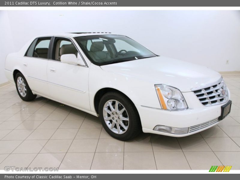 Cotillion White / Shale/Cocoa Accents 2011 Cadillac DTS Luxury