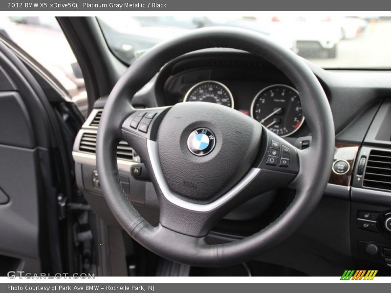 Platinum Gray Metallic / Black 2012 BMW X5 xDrive50i