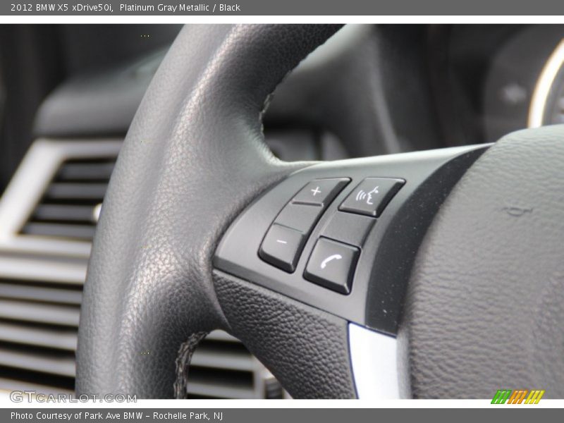 Platinum Gray Metallic / Black 2012 BMW X5 xDrive50i