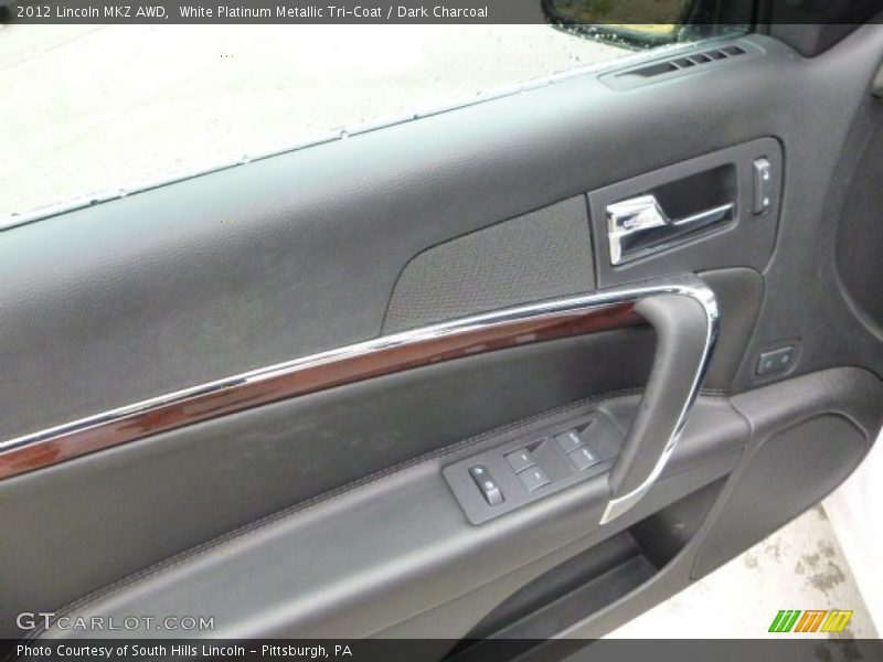 White Platinum Metallic Tri-Coat / Dark Charcoal 2012 Lincoln MKZ AWD