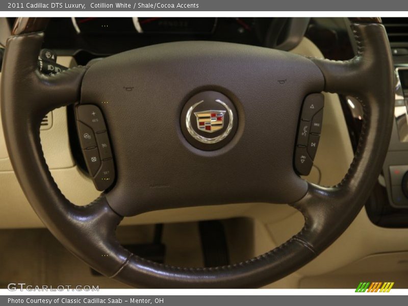 Cotillion White / Shale/Cocoa Accents 2011 Cadillac DTS Luxury