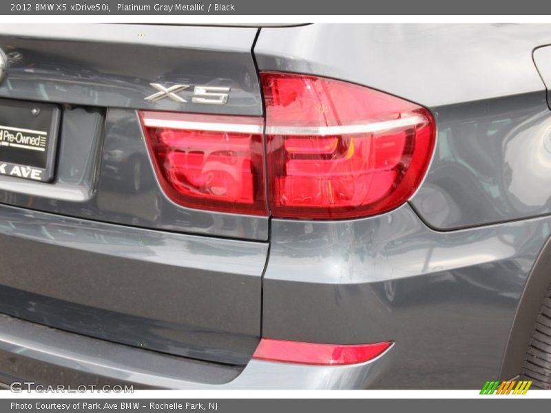 Platinum Gray Metallic / Black 2012 BMW X5 xDrive50i