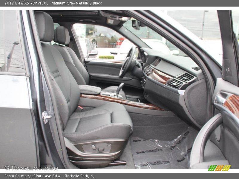 Platinum Gray Metallic / Black 2012 BMW X5 xDrive50i