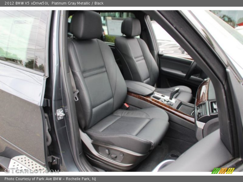 Platinum Gray Metallic / Black 2012 BMW X5 xDrive50i