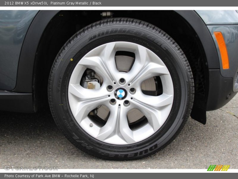 Platinum Gray Metallic / Black 2012 BMW X5 xDrive50i