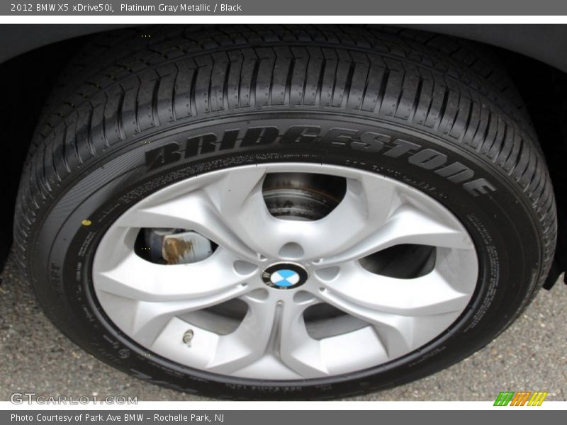 Platinum Gray Metallic / Black 2012 BMW X5 xDrive50i