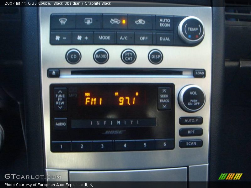 Black Obsidian / Graphite Black 2007 Infiniti G 35 Coupe
