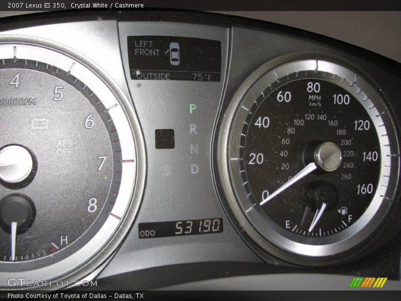 Crystal White / Cashmere 2007 Lexus ES 350