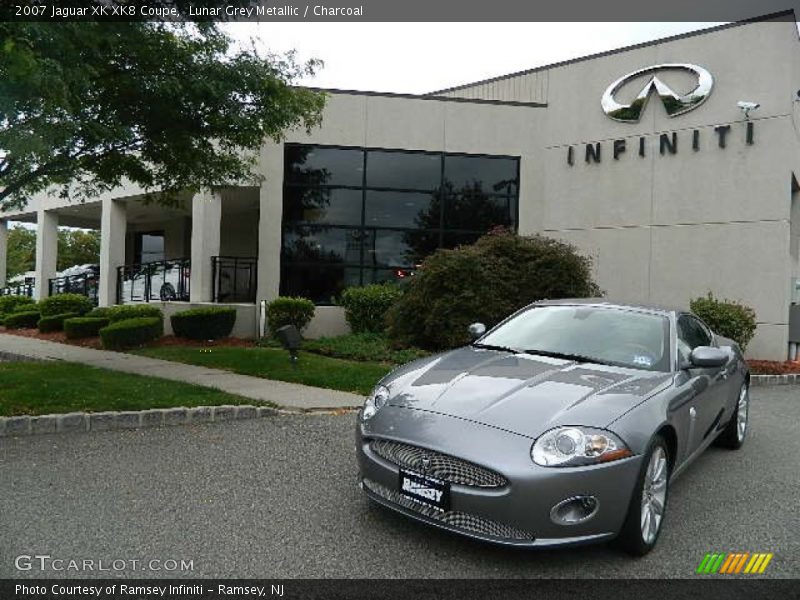 Lunar Grey Metallic / Charcoal 2007 Jaguar XK XK8 Coupe