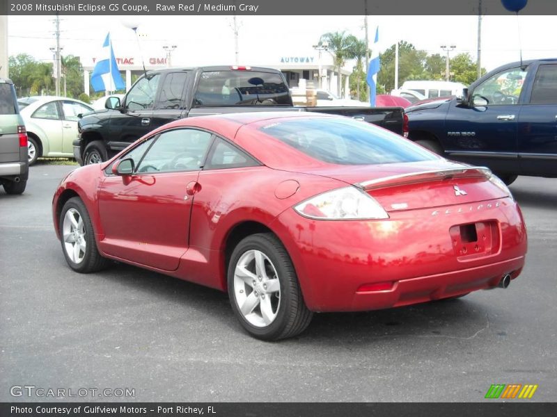 Rave Red / Medium Gray 2008 Mitsubishi Eclipse GS Coupe