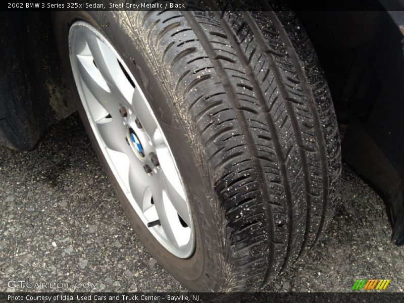 Steel Grey Metallic / Black 2002 BMW 3 Series 325xi Sedan
