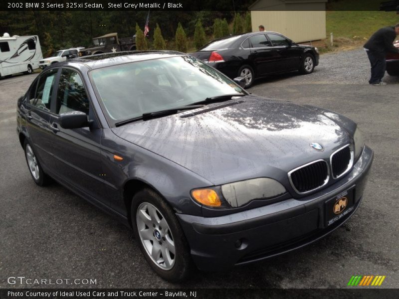 Steel Grey Metallic / Black 2002 BMW 3 Series 325xi Sedan