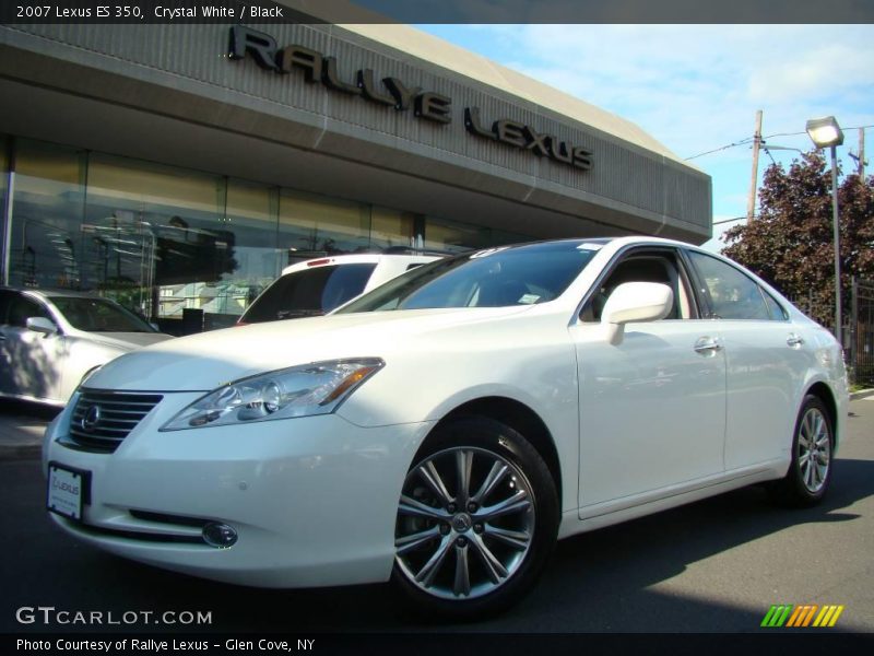 Crystal White / Black 2007 Lexus ES 350