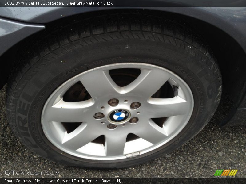 Steel Grey Metallic / Black 2002 BMW 3 Series 325xi Sedan