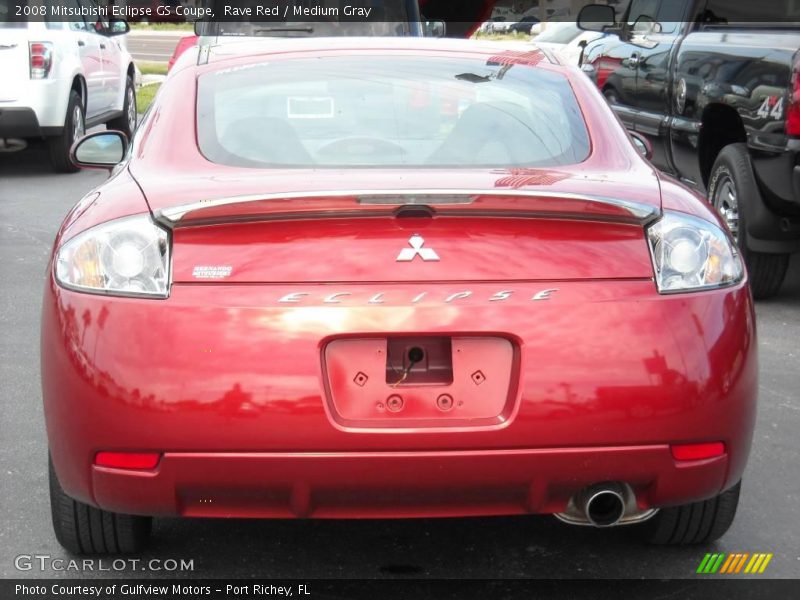Rave Red / Medium Gray 2008 Mitsubishi Eclipse GS Coupe