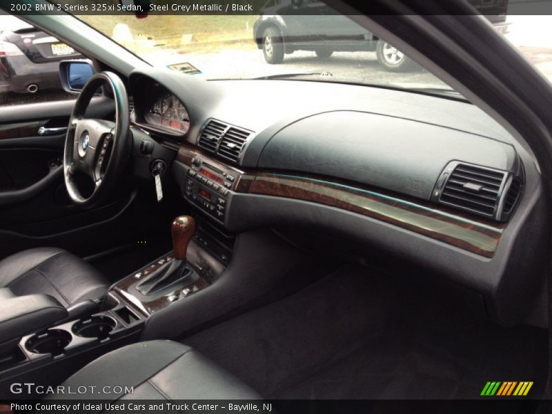 Steel Grey Metallic / Black 2002 BMW 3 Series 325xi Sedan