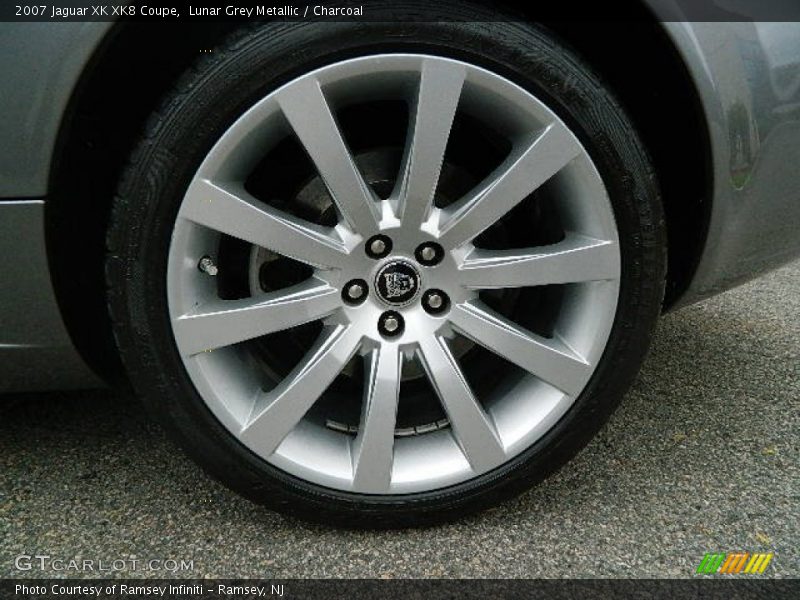 Lunar Grey Metallic / Charcoal 2007 Jaguar XK XK8 Coupe