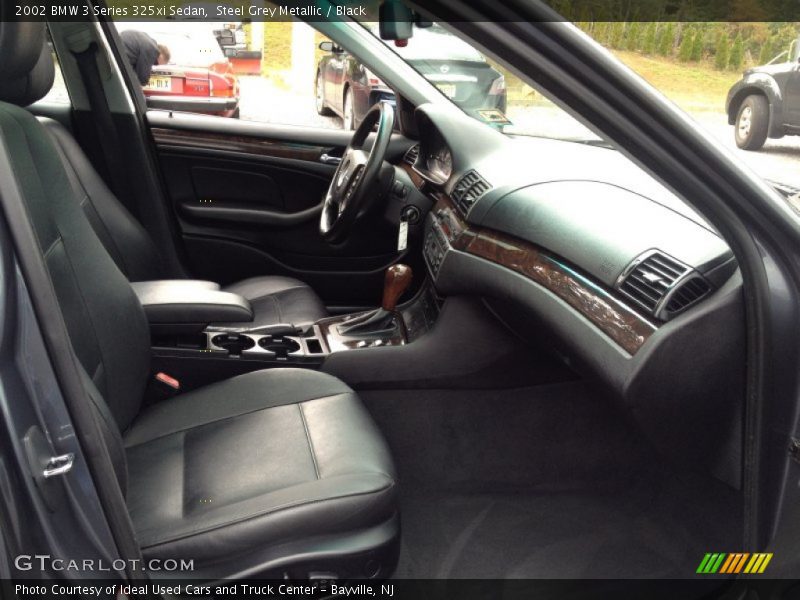 Steel Grey Metallic / Black 2002 BMW 3 Series 325xi Sedan