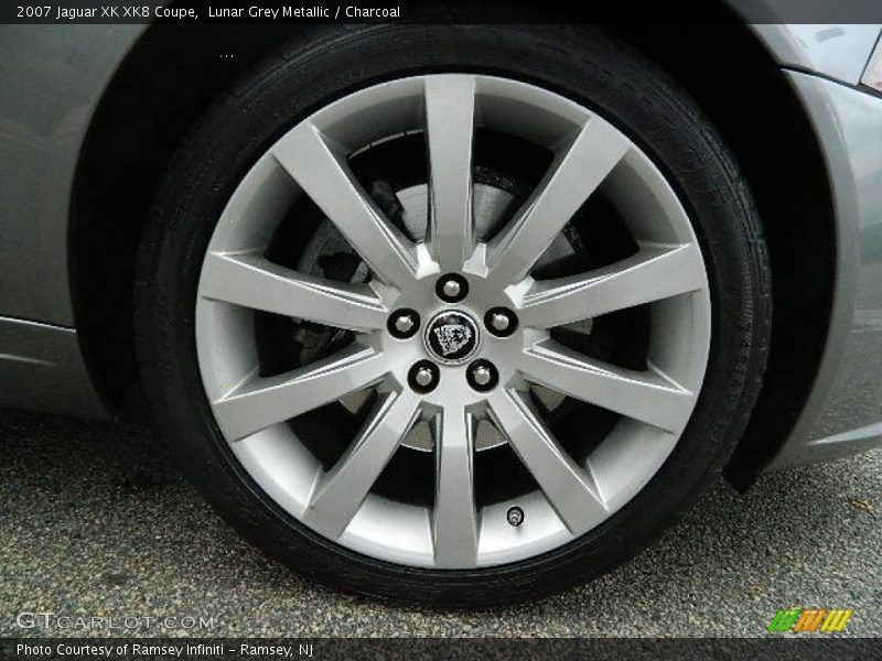 Lunar Grey Metallic / Charcoal 2007 Jaguar XK XK8 Coupe