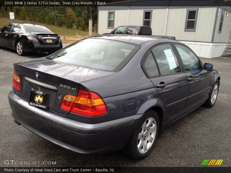 Steel Grey Metallic / Black 2002 BMW 3 Series 325xi Sedan