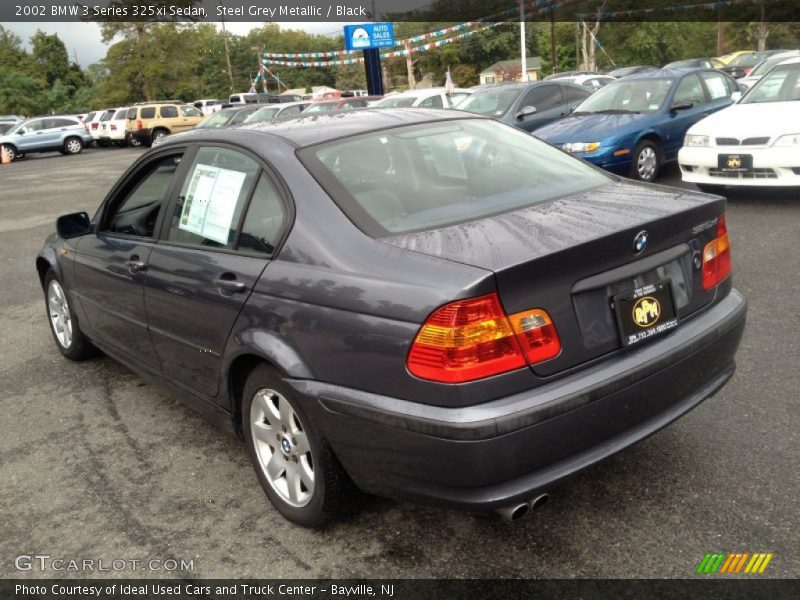 Steel Grey Metallic / Black 2002 BMW 3 Series 325xi Sedan