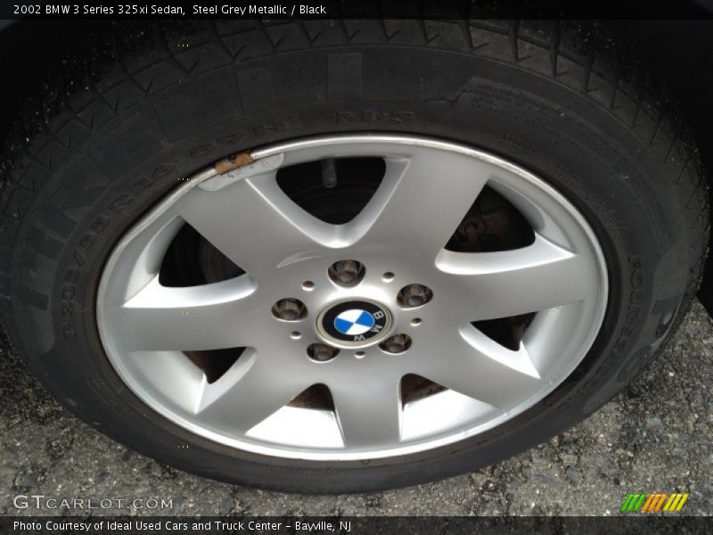 Steel Grey Metallic / Black 2002 BMW 3 Series 325xi Sedan