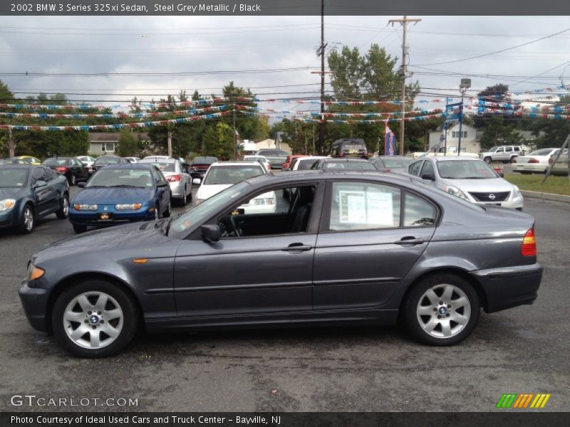 Steel Grey Metallic / Black 2002 BMW 3 Series 325xi Sedan