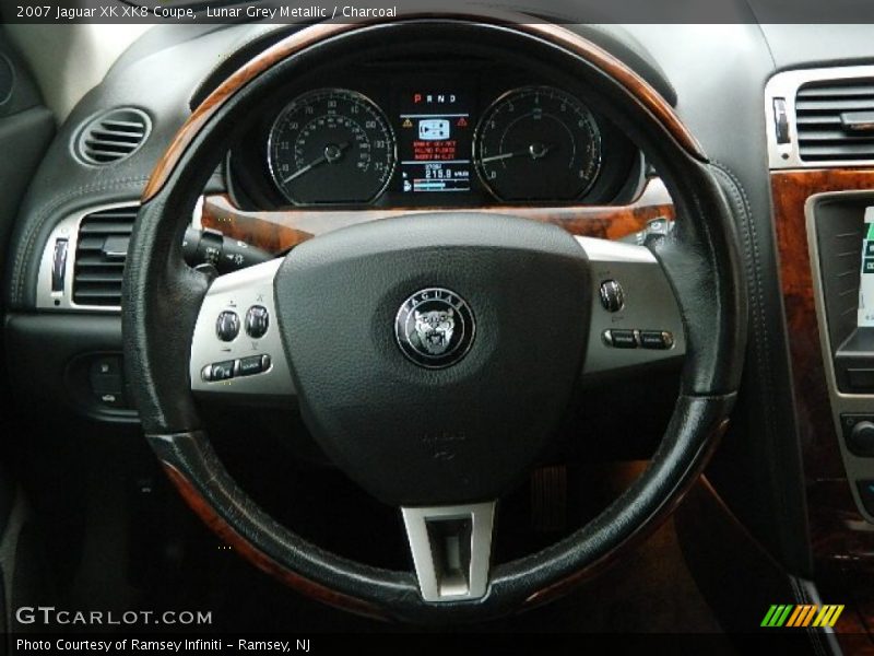 Lunar Grey Metallic / Charcoal 2007 Jaguar XK XK8 Coupe