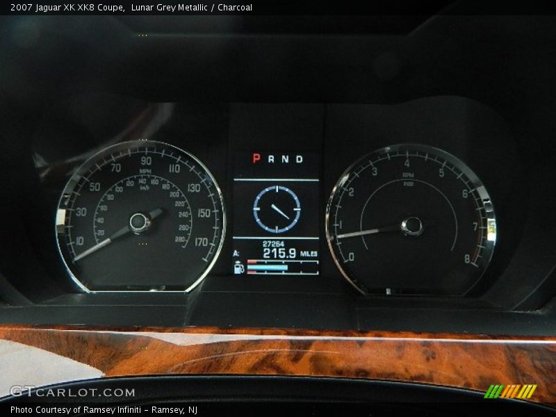 Lunar Grey Metallic / Charcoal 2007 Jaguar XK XK8 Coupe