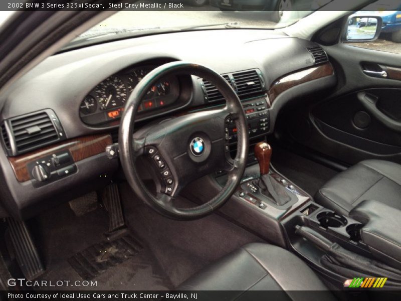 Steel Grey Metallic / Black 2002 BMW 3 Series 325xi Sedan