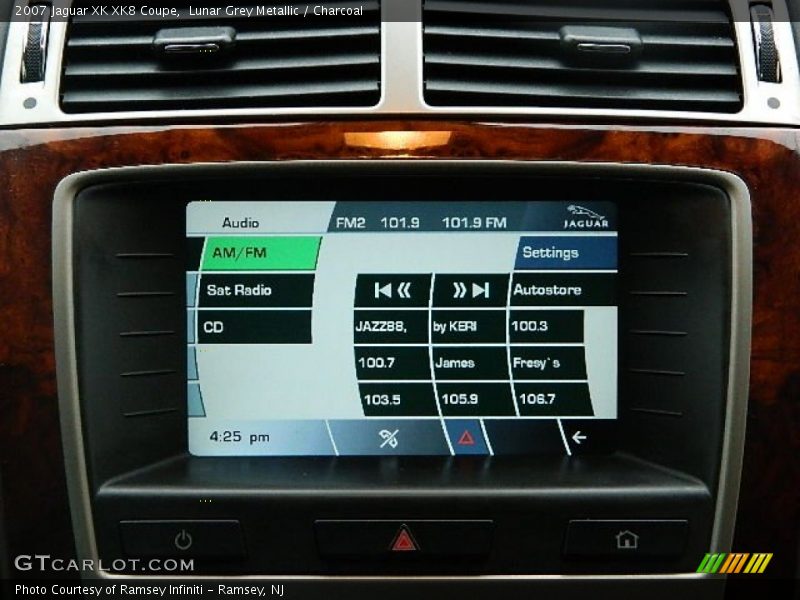 Lunar Grey Metallic / Charcoal 2007 Jaguar XK XK8 Coupe