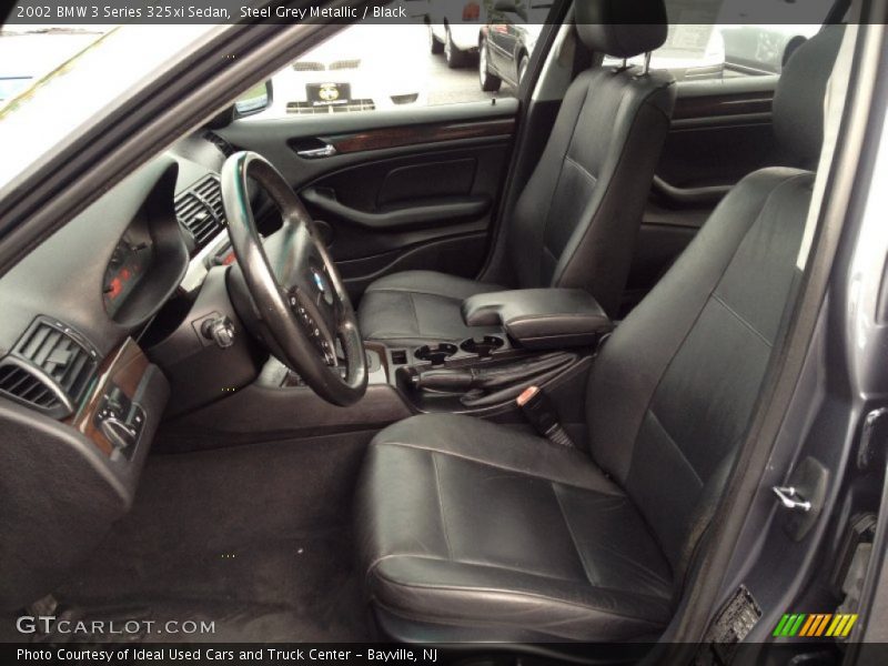 Steel Grey Metallic / Black 2002 BMW 3 Series 325xi Sedan