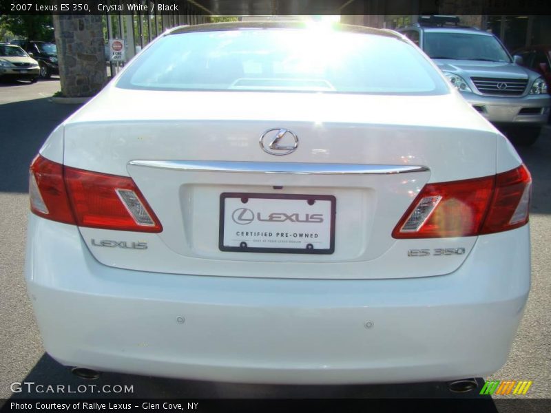 Crystal White / Black 2007 Lexus ES 350