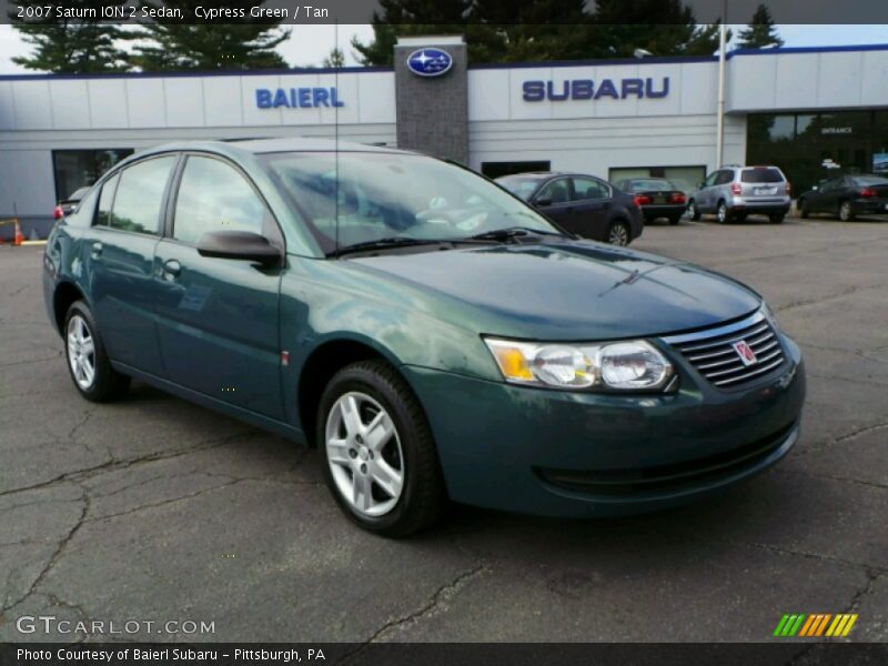 Cypress Green / Tan 2007 Saturn ION 2 Sedan