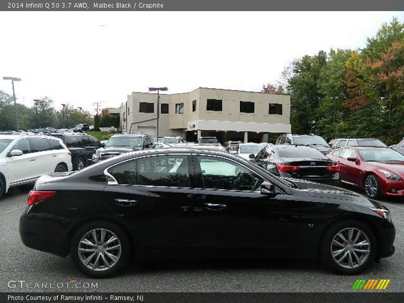 Malbec Black / Graphite 2014 Infiniti Q 50 3.7 AWD