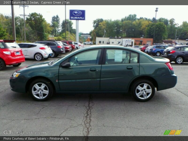 Cypress Green / Tan 2007 Saturn ION 2 Sedan