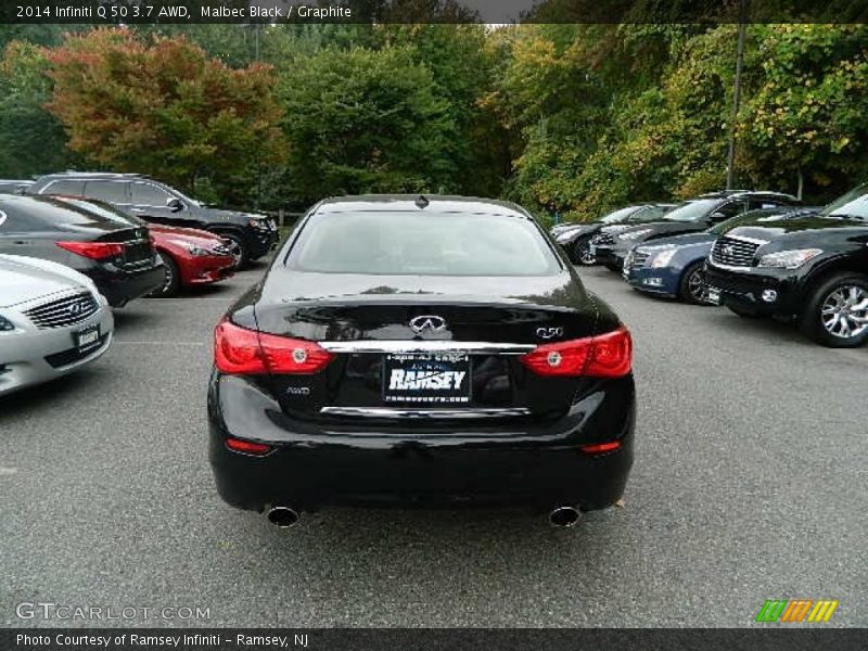 Malbec Black / Graphite 2014 Infiniti Q 50 3.7 AWD