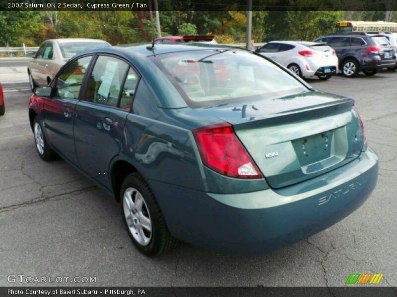 Cypress Green / Tan 2007 Saturn ION 2 Sedan