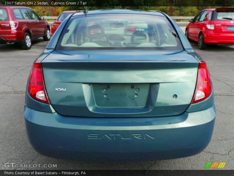 Cypress Green / Tan 2007 Saturn ION 2 Sedan
