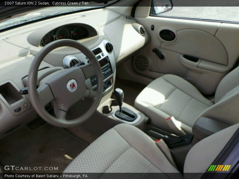 Cypress Green / Tan 2007 Saturn ION 2 Sedan