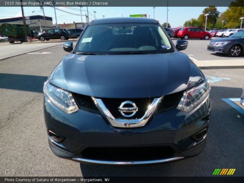 Arctic Blue Metallic / Charcoal 2015 Nissan Rogue S AWD