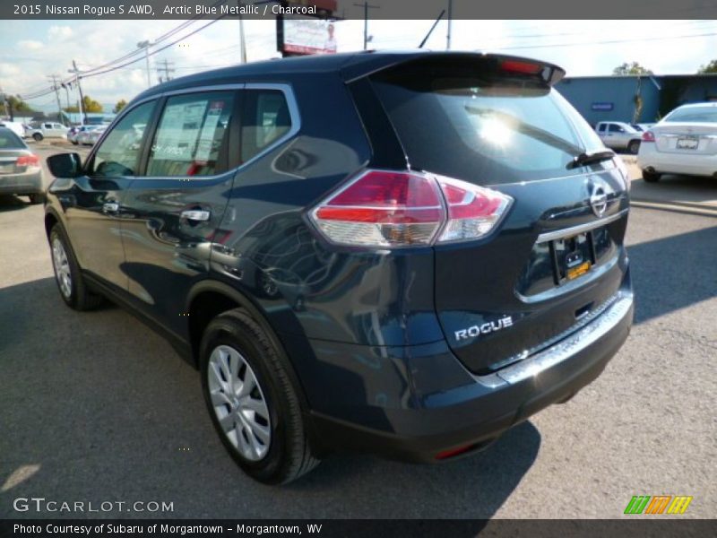 Arctic Blue Metallic / Charcoal 2015 Nissan Rogue S AWD