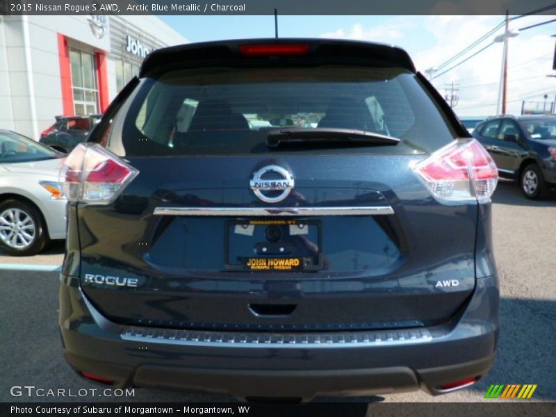 Arctic Blue Metallic / Charcoal 2015 Nissan Rogue S AWD